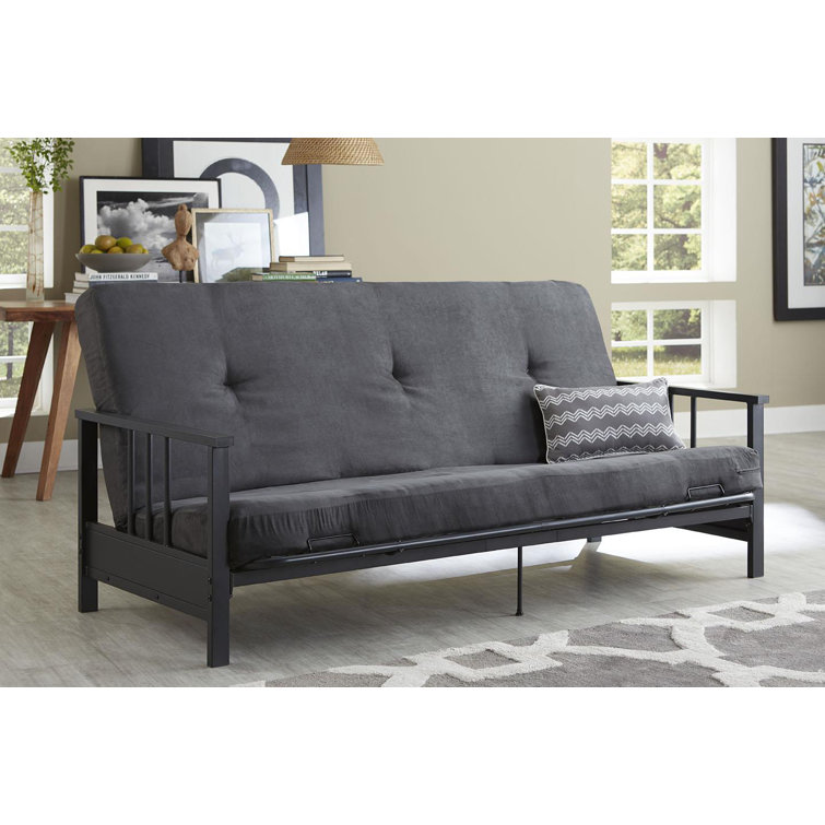 Winston Porter Garrido Full 77'' Wide Futon And Mattress & Reviews
